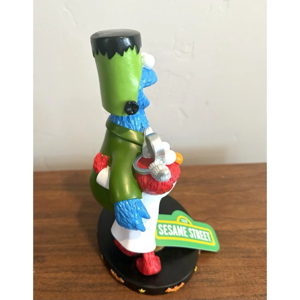 Frankenstein Cookie Monster Elmo Sesame Street Halloween Resin Figure